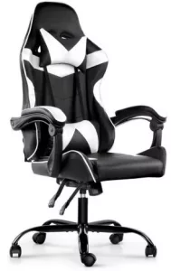 Silla Gamer Lumax ROM negro/blanco