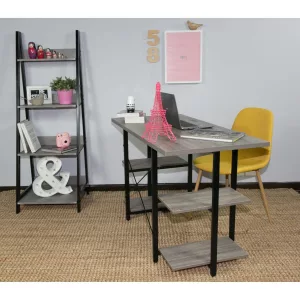 Escritorio 4 Estantes Blanco/madera