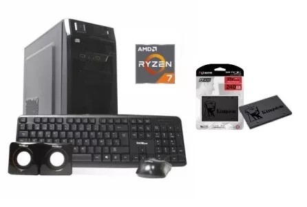 Equipo nuevo AMD Ryzen 7 + disco SSD de 240gb