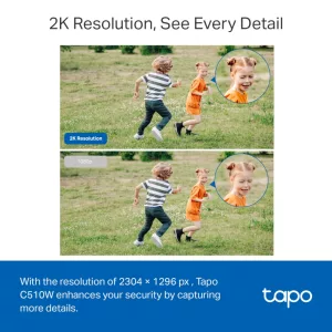 Cámara De Seguridad Tp-Link Tapo C510w Exterior Visión Nocturna 2K 360°