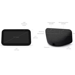 Parlante inteligente Amazon Echo Show 5 negro