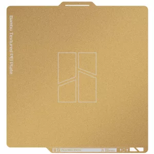 Cama PEI con Textura Dorada para Bambu Lab X1, P1 y A1