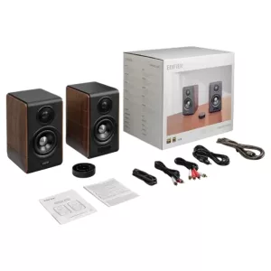 Parlantes Edifier 2.0 S880 MKII Bluetooth nogal
