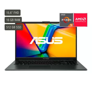 Notebook Asus Vivobook 15,6'' Ryzen 5 16gb 512gb