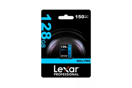 Memoria SDXC Lexar 800X Pro 128GB Blue Series