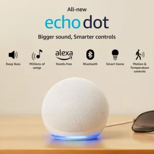 Parlante inteligente Amazon Echo Dot blanco