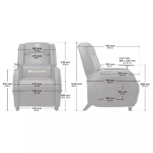Sofá Cougar Ranger S Orange