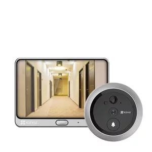 CAMARA DE VIGILANCIA EZVIZ CON TIMBRE PARA LA PUERTA CS-DP1C (SILVER METALLIC CS-DP1C