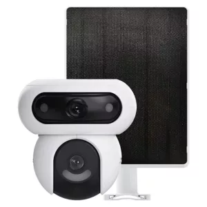 CAMARA DOMO EZVIZ CS-HB90/SP-R100(4MP+4MP) 2K+ WI-FI LENTE DOBLE 2.8 MM / 6 MM 35M AUDIO BIDIRECCIONAL CON PANEL SOLAR 303103361