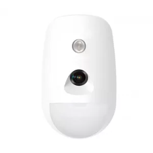 DETECTOR PIR CON CAMARA INALAMBRICO HIKVISION Detection range: 12m 85.9°; 30Kg pet immunity; IR LED; VGA/QVGA/QQVGA; CR123A; 433MHz - DS-PDPC12P-EG2-WB