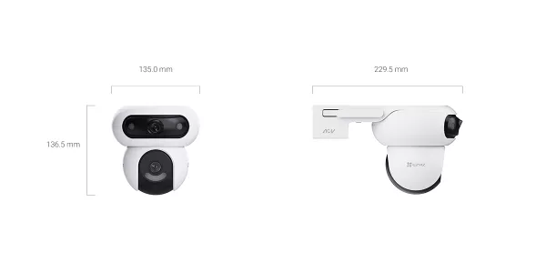 Camara Wifi 6 Ezviz HB90 Dual (4+4MP) 2K + Panel solar