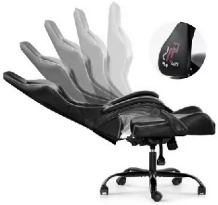 Silla Gamer Lumax ROM negro/gris
