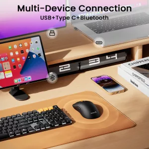 Mouse Diestro Inalámbrico Bt ProtoArc Em15 2400dpi