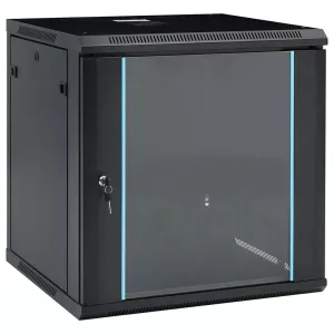 Rack Zkteco 12u Acero Wall Puerta Vidrio 5412a