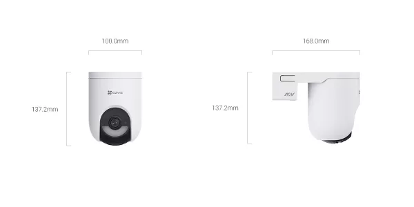 Camara Wifi 6+4G Ezviz HB8 Lite 4MP 2K + Panel solar