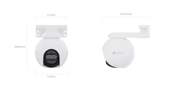 Camara Wifi Ezviz CS-H80x 4K con movimiento