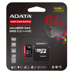 Memoria Adata Microsdxc Uhs-i 64gb U3 V30 C10 A2