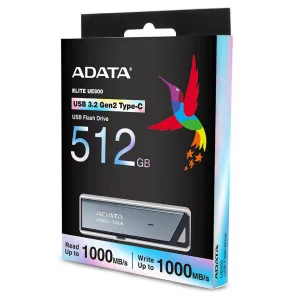 Pendrive Adata 512gb USB Metálico Silver