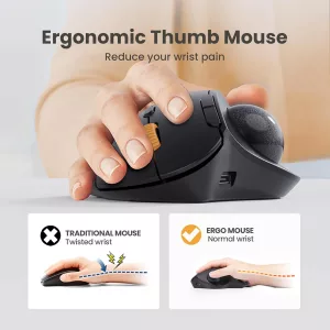 Mouse Diestro Inalámbrico Bt ProtoArc Em04 1600dpi