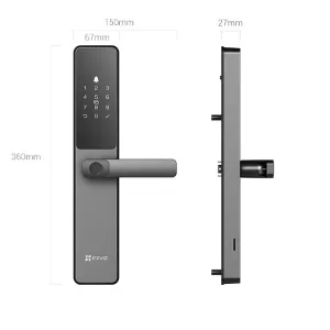 Cerradura Inteligente Ezviz DL05 1 Bulón Rectangular