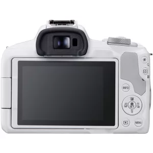 Camara Canon R50 Mirrorless + Lente 18-45mm blanca