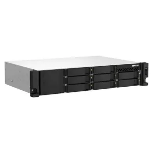 NAS QNAP RACK 8-BAY AMD RYZEN V1500B 4C/4GB/2x2.5GbE/REDUNDANT POWER SUPPLY/3Y