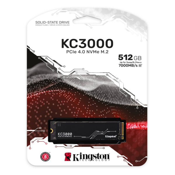 Disco Duro SSD Kingston 512GB KC3000 NVMe M2 - Imagen 2